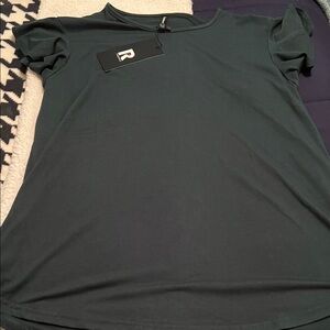 Reserved Deep Green Short Sleeve Top